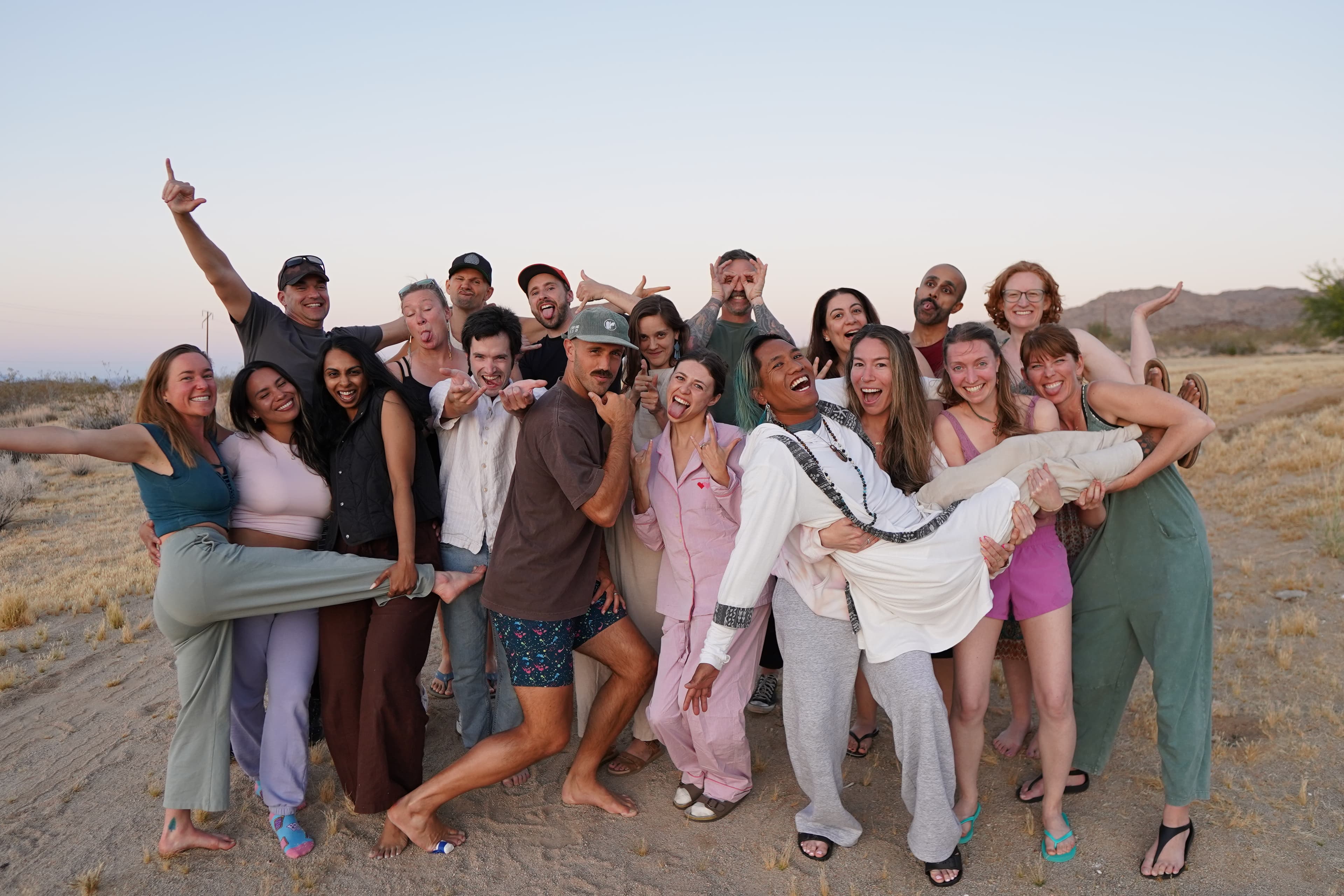 Saints of Flow community at the Joshua Tree summit